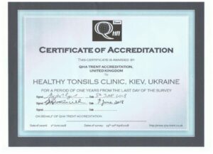sertificat of accreditation