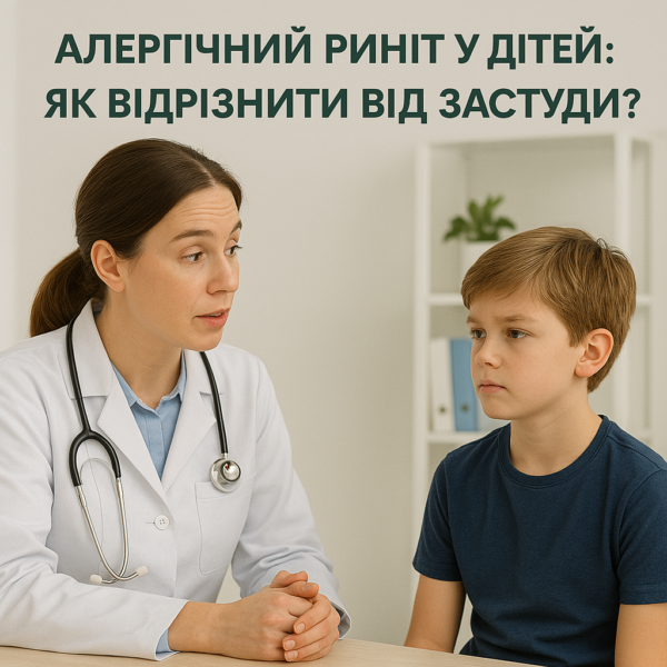 Алергічний риніт у дітей: як відрізнити від застуди?