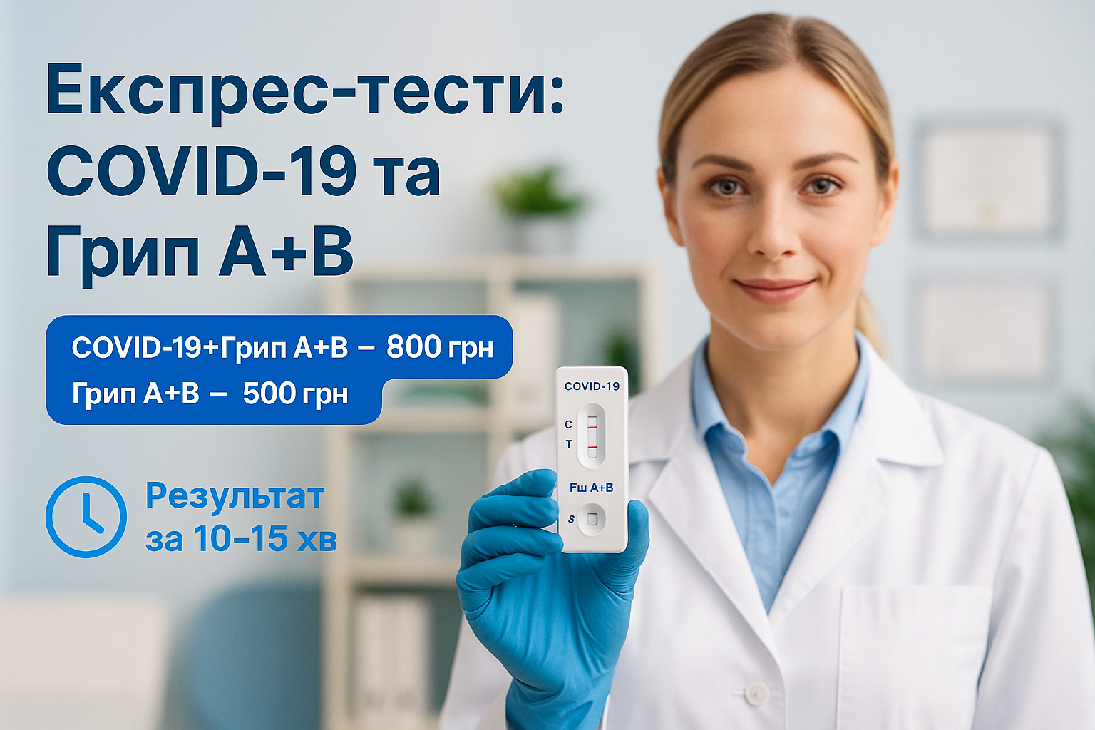 Кабінет забору матеріалу для експрес-тестів